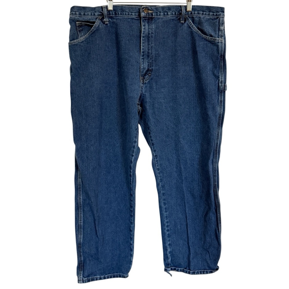 Dickies Men’s Size 44x30 Carpenter Denim Blue Jeans Work Pants Straight Leg